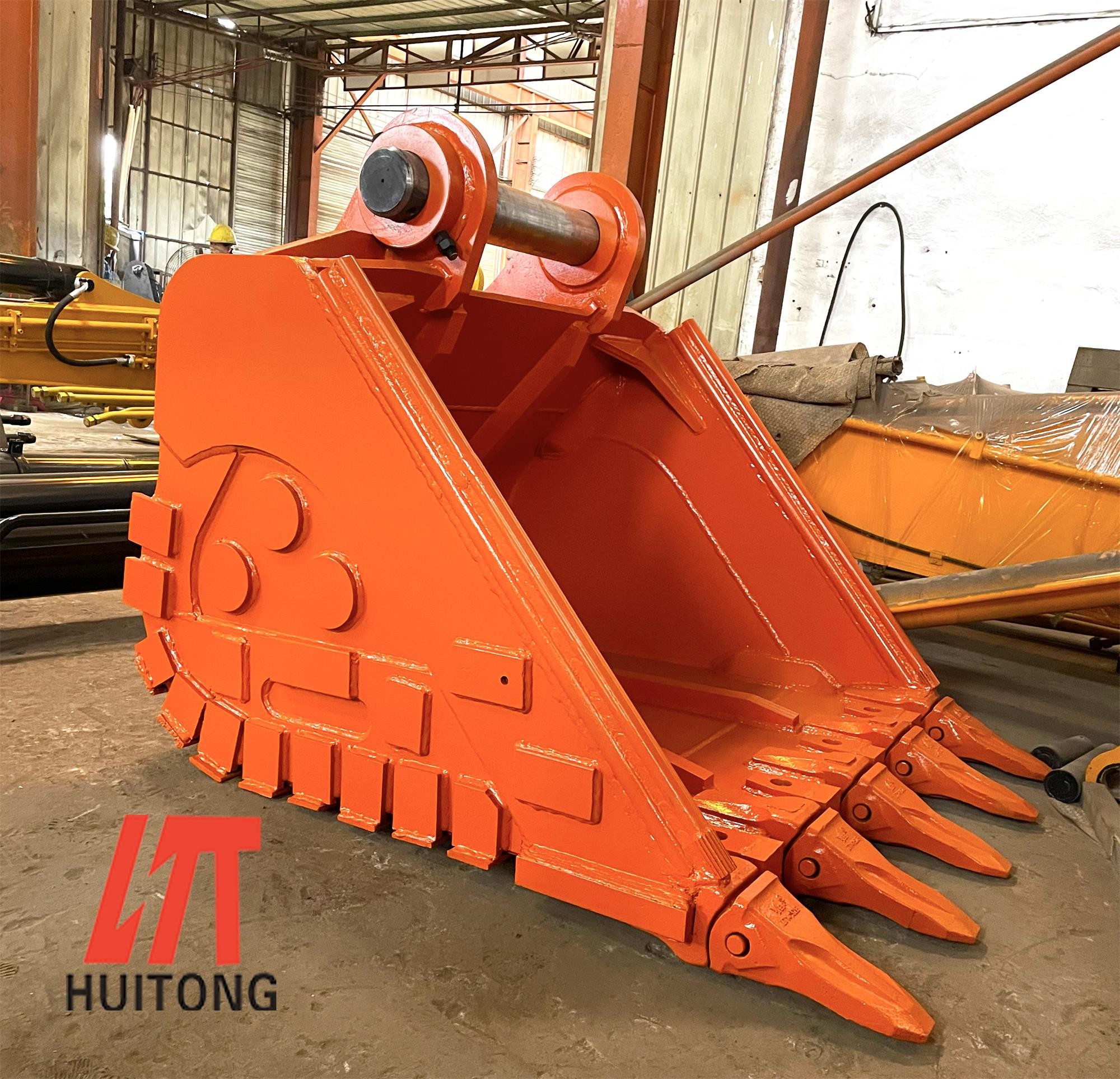 Huitong is excavator heavy duty bucket manufacturer and 50 ton heavy duty excavator bucket for sale.