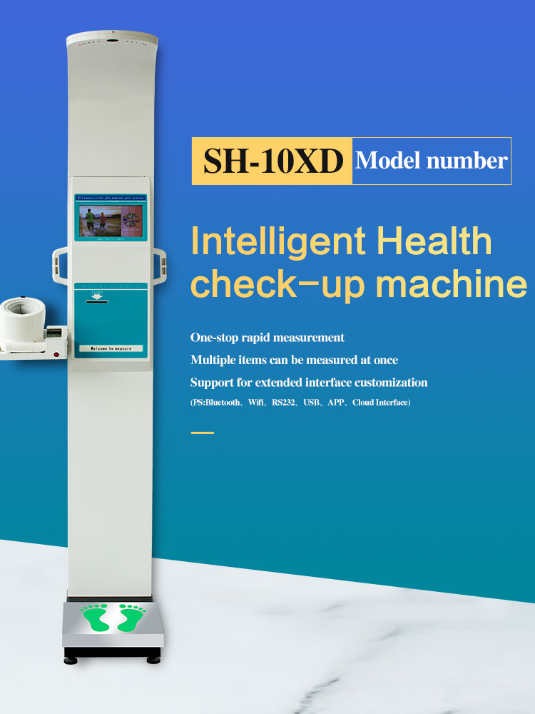 Physical Examination Kiosk Machine for Height Weight Blood Pressure Body