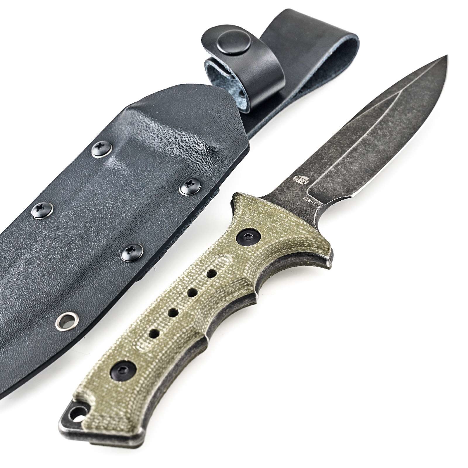 High Density Titanium Plating Hunting Knives 9.8 Inch Good Performance