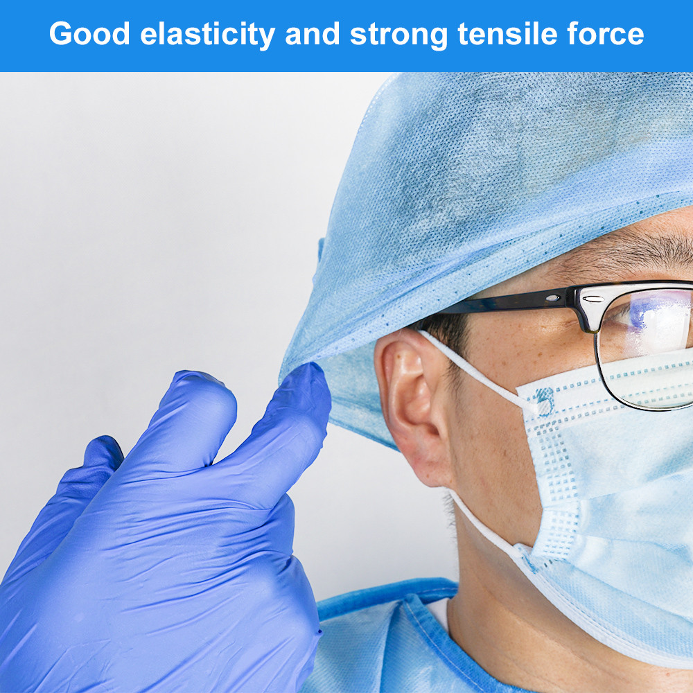 Disposable Non Woven Medical Surgical Cap Hair Net Doctor Scrub Caps Round Mob Cap