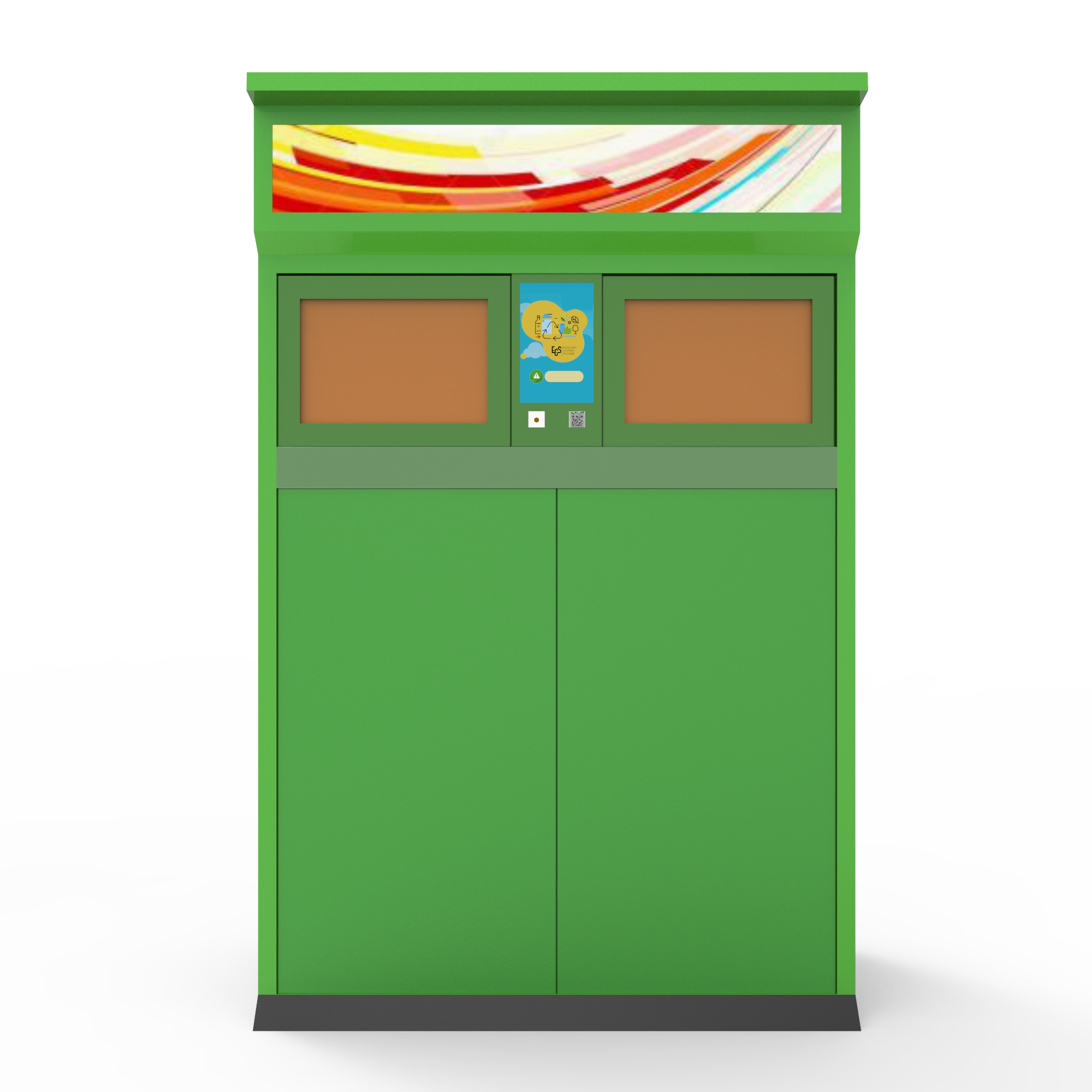 Multi Circle RVM 746 RVM Reverse Vending Machine Green Recycling Sraps