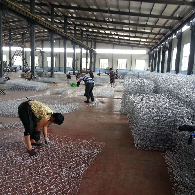 Galvanized Stone Basket Gabion Wire Mesh Gabion Fence System