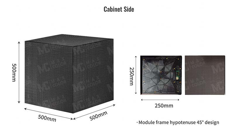 SMD1921 IP65 Magic Cube LED Display With Epistar LED For Shopping Malls