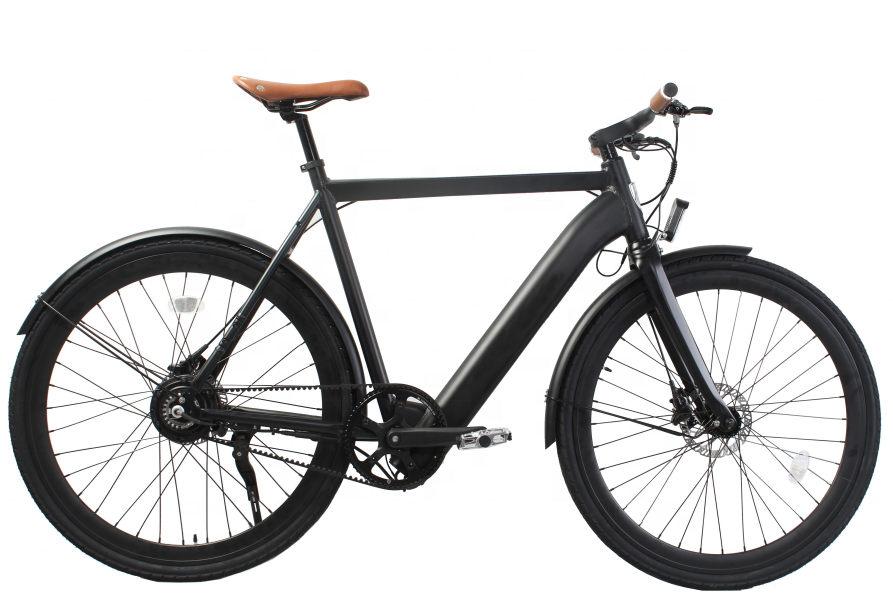 Aluminum Alloy Frame 700C Electric Road Bike With 36V 250W Belt Drive Lithium Battery