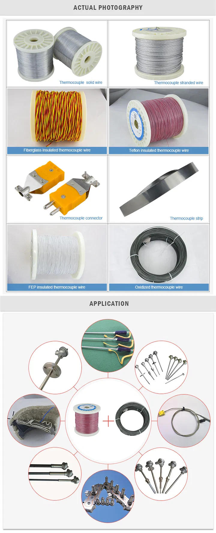 Tankii K Type Bare Wire High Oxidation Resistance 10-38 Swg Thermocouple Extension Bare Kp Kn Jp Element Cable Copper Wire