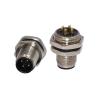 Buy cheap stainless steel replacement m12 4-pin circular connectors panel mount solder from wholesalers