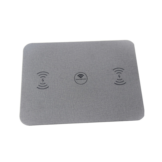 Custom Printed Personalised Pu Leather Multifunction Mouse Pad Wireless Charging