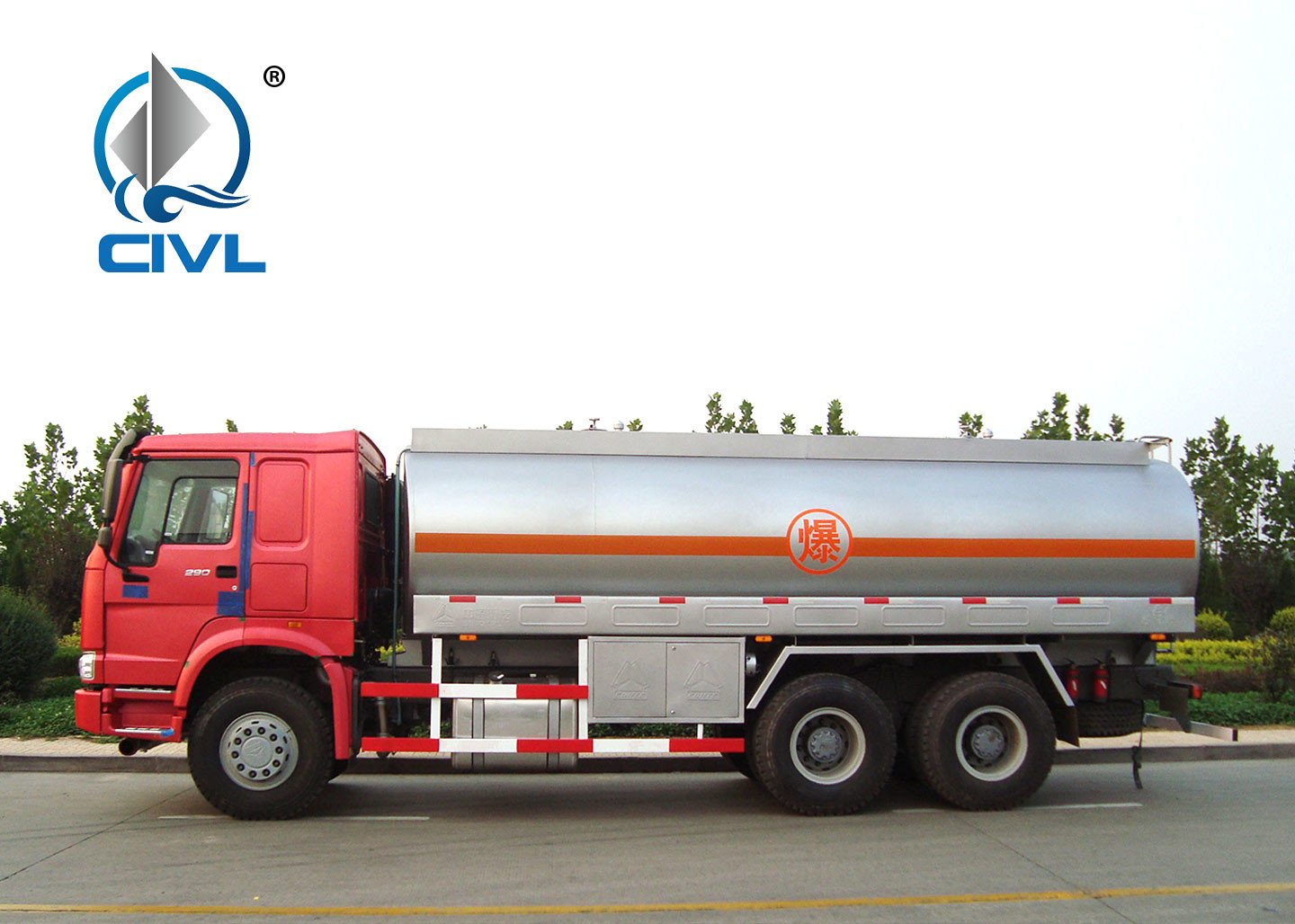 SINOTRUK HOWO 22cbm Fuel Oil Delivery Truck 6x4 Fuel Pump Pipe 336 Hp