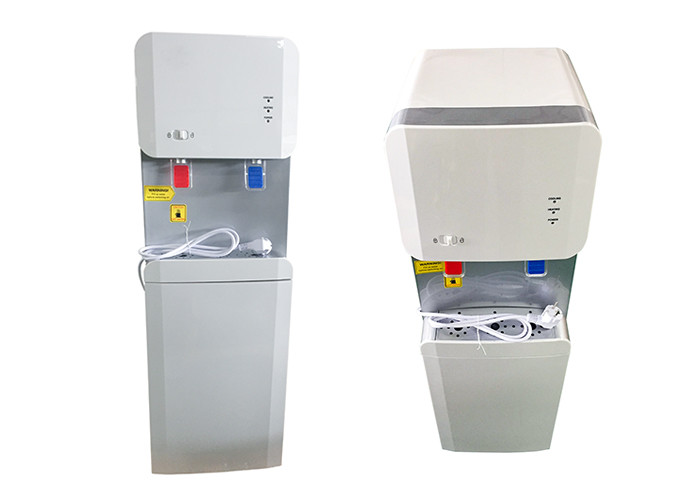 School Freestanding Water Cooler Dispenser White Silver Color With Inline Filters