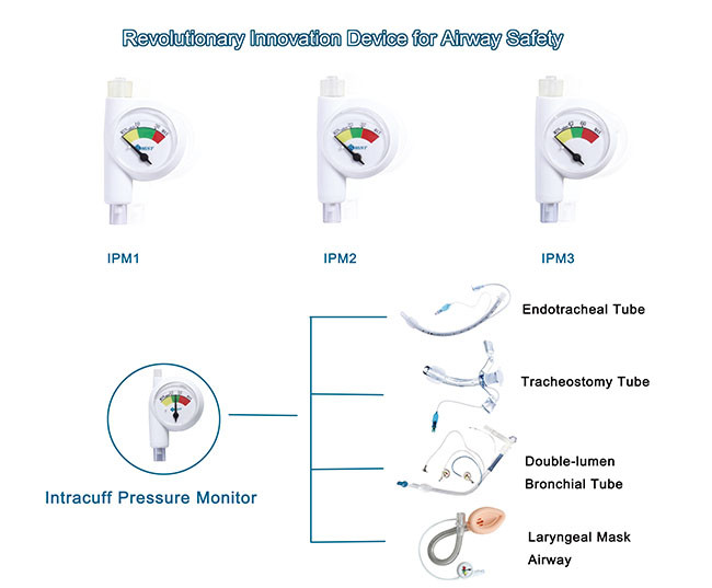 PVC Medical Endotracheal Tube Ett Cuff Manometer Pressure Monitor