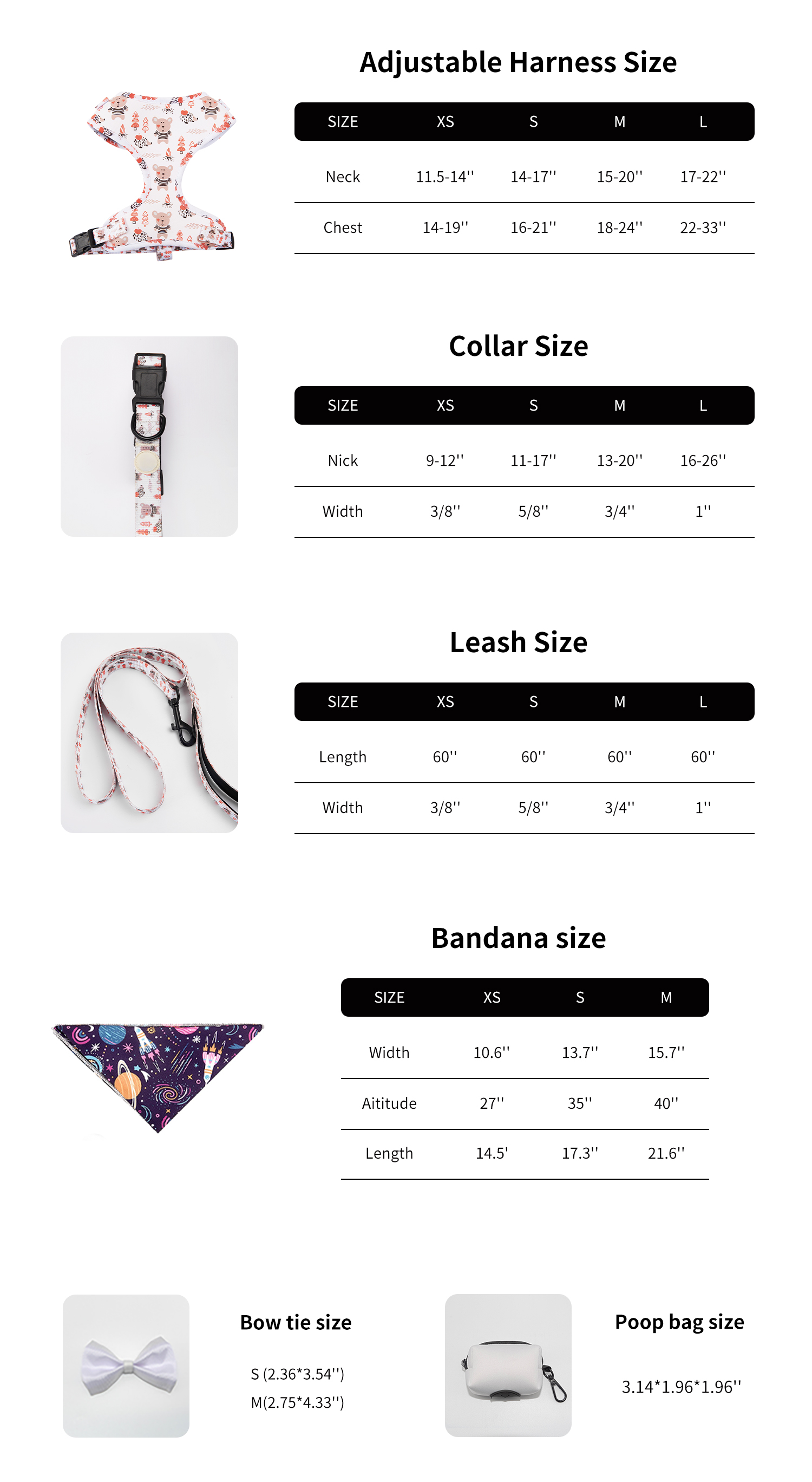 Polyester Dog Leash Harness Set Personalized Dog Collar And Lead Set