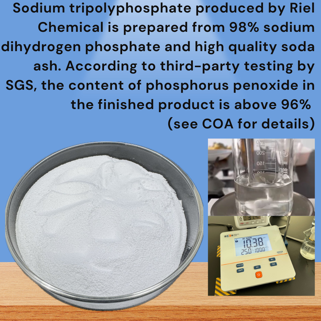 96% Industrial Grade Sodium Tripolyphosphate Use Na5P3O10 For Printing Dyeing