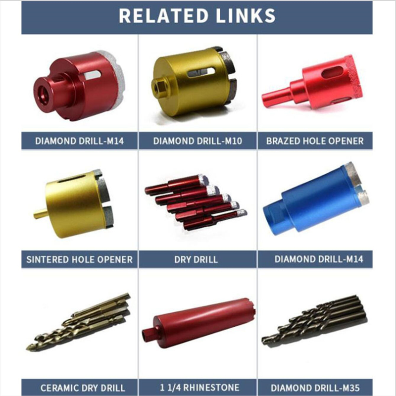 Hexagon Diamond Burr Drill Bits For Stone Ceramics Drilling