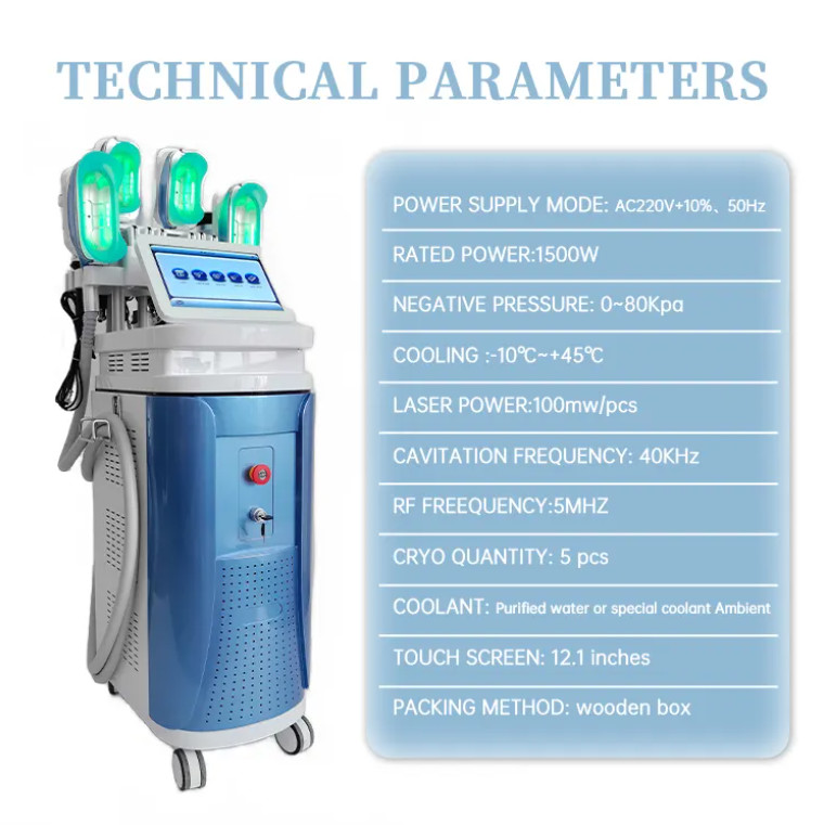 9Handles Double Chin Removal RF 40K Cavitation Lipo Laser Cryolipolysis Machine