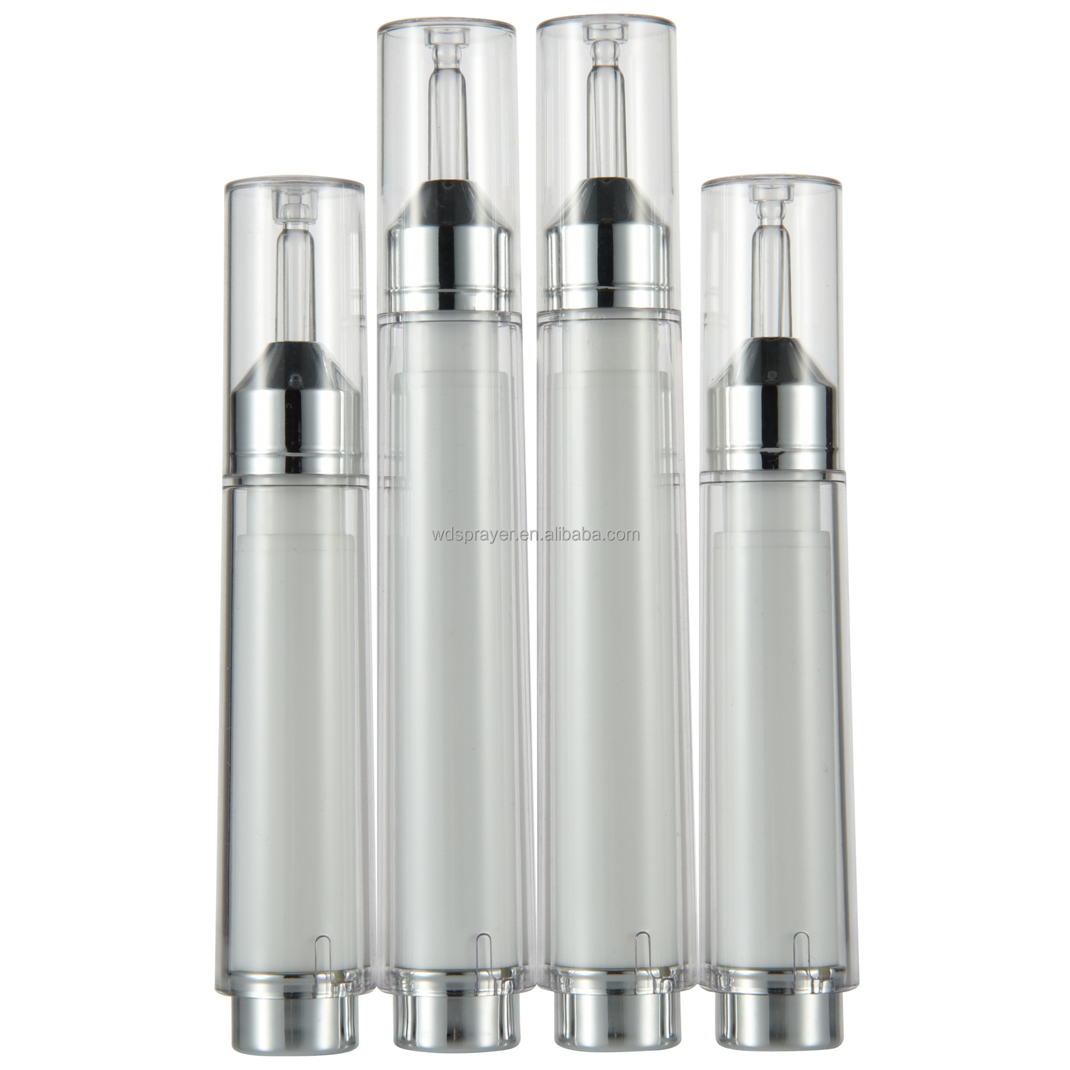 Sealing Type PUMP SPRAYER 10ml/15ml Cosmetic Syringe Bottle for Custom Packaging
