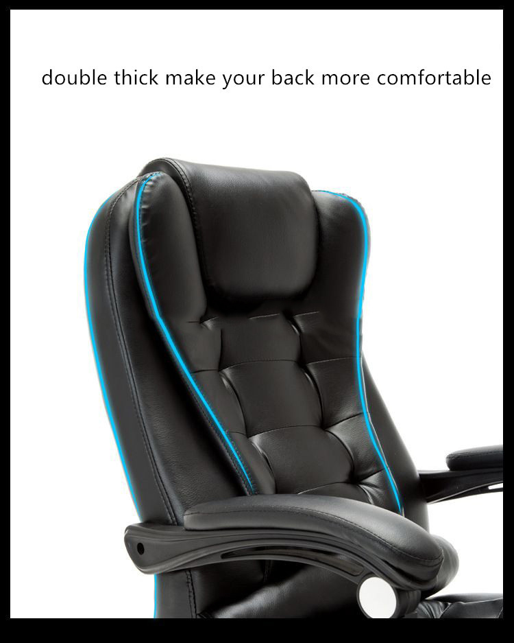 High Back Leather Executive Swivel Chair Ergo Office Chair With Footrest