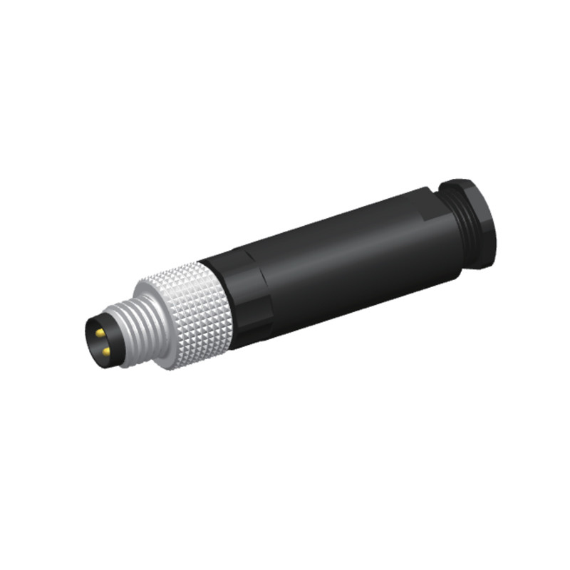 Panel Mount M8 Waterproof Connector 2 3 4 5 Pin Straight Plug And Socket Connectors