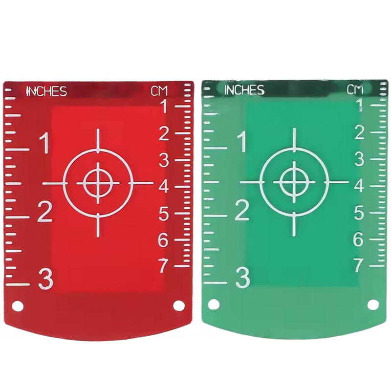 6 PCS Magnetic Inch-cm Leveling Board Target Plate Card For Laser Lines Horizontal & Vertical Distance Measuring Tools