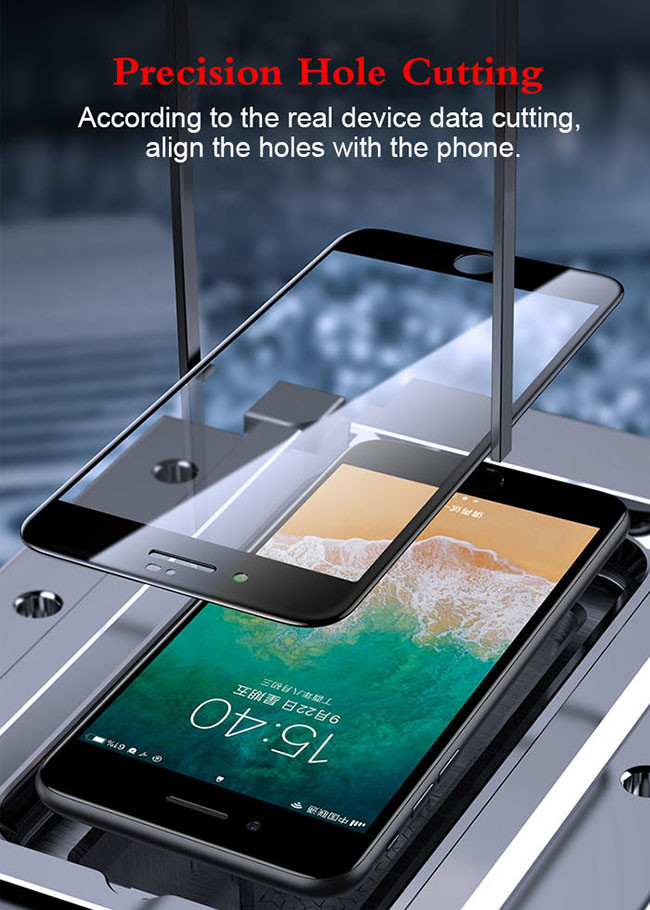 2.5D Full Cover 9H iPhone Glass Screen Protector