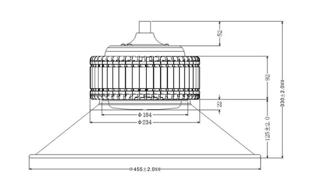 150w UFO LED High Bay Light / Durable Waterproof Led Round High Bay IP65