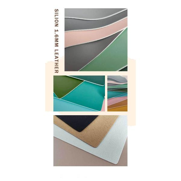 Luxury Silicon Leather for High-End Commercial Interiors - 1.6mm, coated Backing, OEM