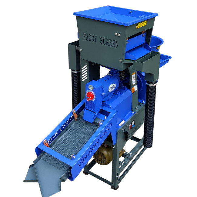 220v Vibratory Screen 4 In 1 Combined Rice Mill Machine 220kg/H