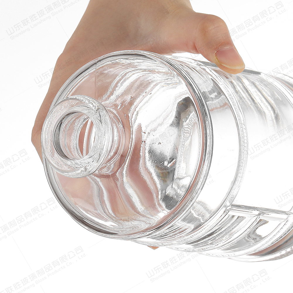 Rubber Stopper Sealing Type Glass Bottle for Rum Gin Tequila Whisky 500ml 700ml 750ml