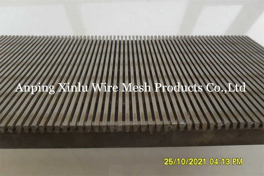 Flat Wedge Wire Screen Panel / Industrial Filter Plate SS304L SS316L Customized