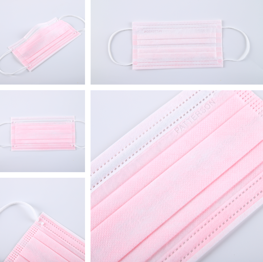 S&J Oem pink class ii nurse medical face mask disposable surgical face mask 3 ply medical