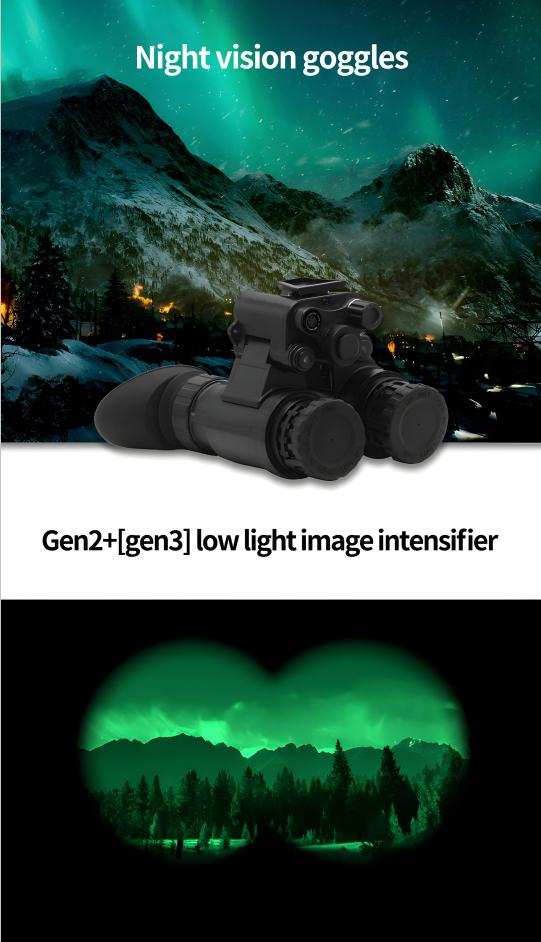 40hours - 100 Hours Dual Sensor Night Vision Goggle Gen2+ Gen3 Monocular Thermal Vision