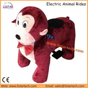 China Lovely Monkey Children Animal Rides Plush Ride on Wild Animals Electric Animal Toy on sale