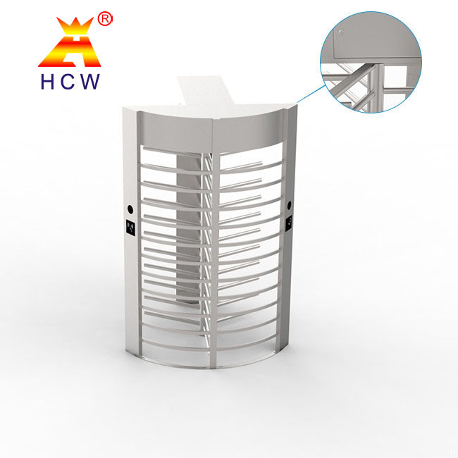 Revolving Full Height Turnstile Gate RFID 2D Readers For Pedestrian