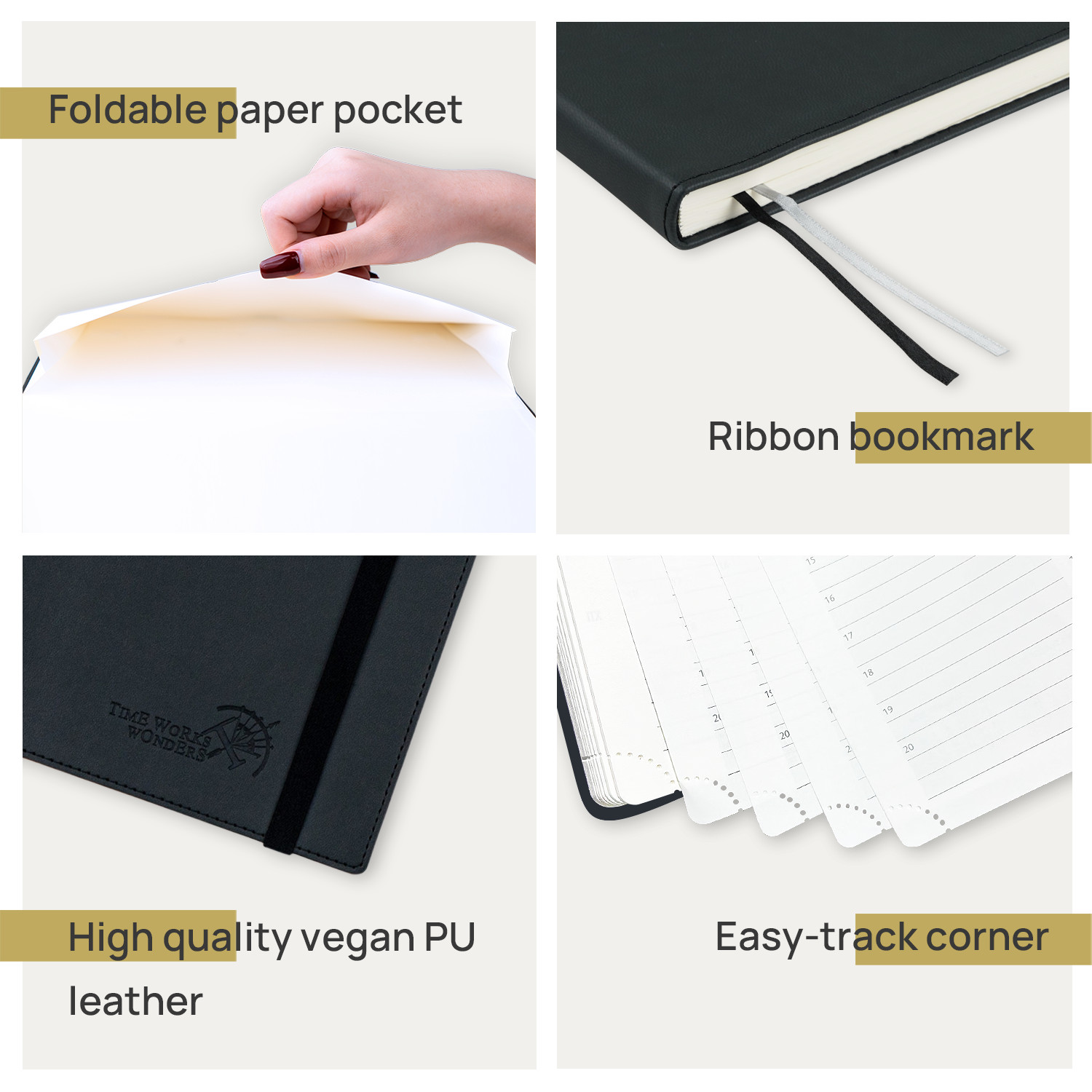 80GSM Ivory Paper Academic Monthly Planner ECO Friendly Material