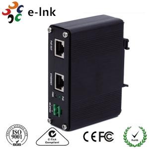 China Aluminum Case Passive Power Over Ethernet Injector 10/100M 12VDC 2A 24W Power Input on sale