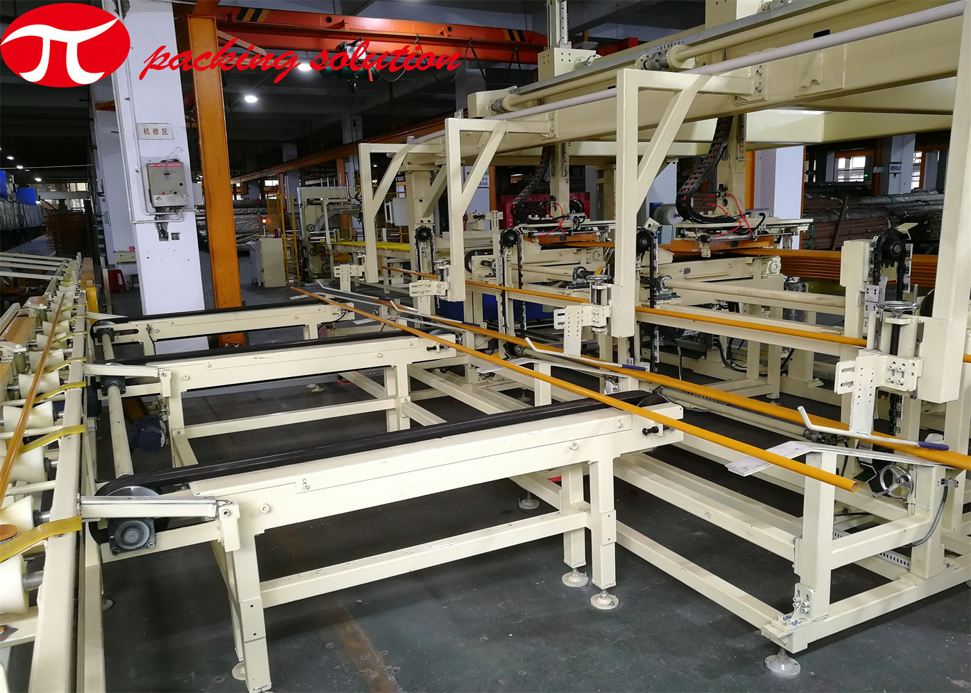 70r/Min Steel Tube Wrapping Machine , 2.4kw Orbital Film Steel Pipe Packing Machine