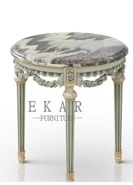 Classic Design Ash Wood Corner Living Room Elegant Round Side Table