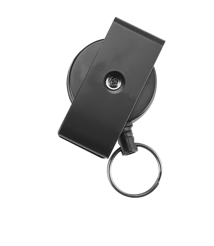 Deyi Badge Reel Retractable Keychain Tactical ID Badge Holder Reel Heavy Duty Carabiner