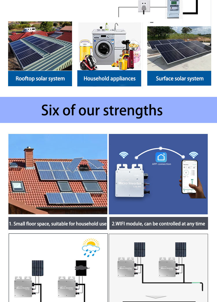 Cheap Golden Supplier Solar Micro Inverter System Solar Photovoltaic Micro Inverter Cable H07Rn-F Micro Inverter 400W