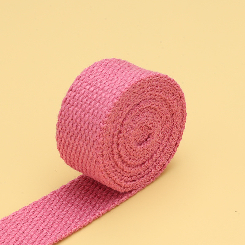 20mm-50mm Thickened Polyester Cotton Webbing School Bag Backpack Handbag Canvas Strap Solid Color Plain Weave Strap