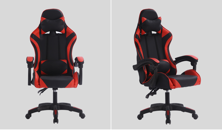RGB Light Ergonomic Racing Chair 120mm-128mm Seat Height Race Car Office Chair