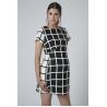 Buy cheap Windowpane Check Print maternity dresses for pregnance office lady from wholesalers