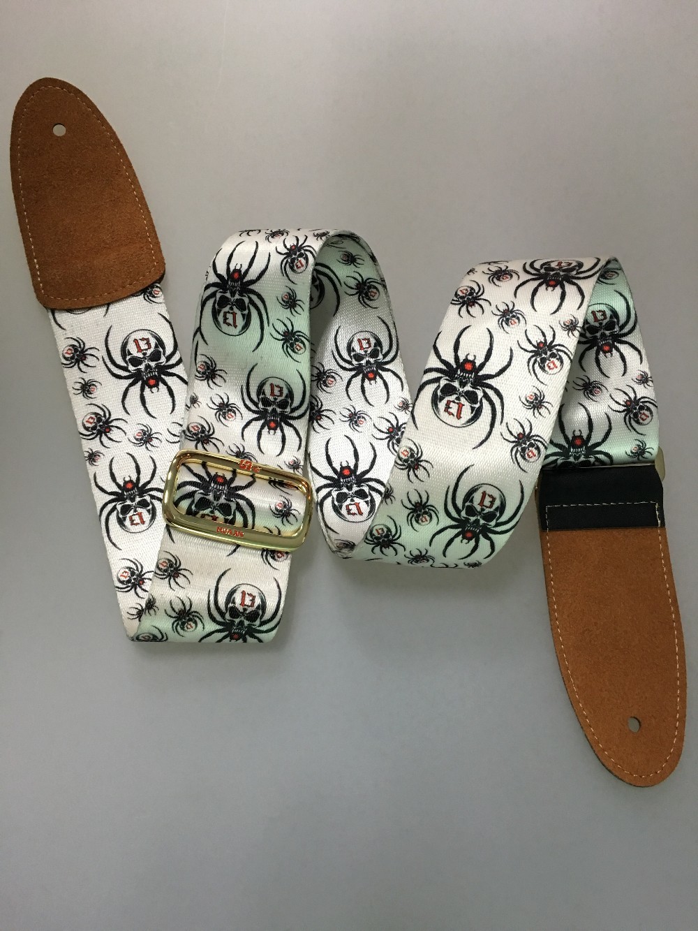 Good quality Colorful 120-180cm Length Personalized polyester Dye sublimation Guitar Straps small MOQ
