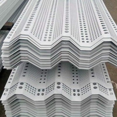 Windproof Perforated Metal Mesh Panels / Galvanized Fence Panels 1.0mm Thick