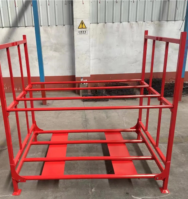 Customizable Portable Stacking Rack With 4 Caster Wheels 50mm Posts And 1000kg Load Capacity