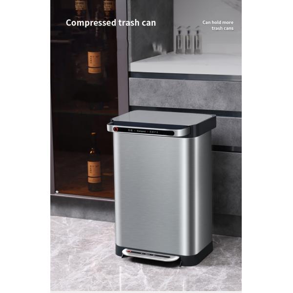 Smart Trash Can Automatic Bagging Smart Sensor Garbage Electric Touchless Square Automatic Bin Smart Home