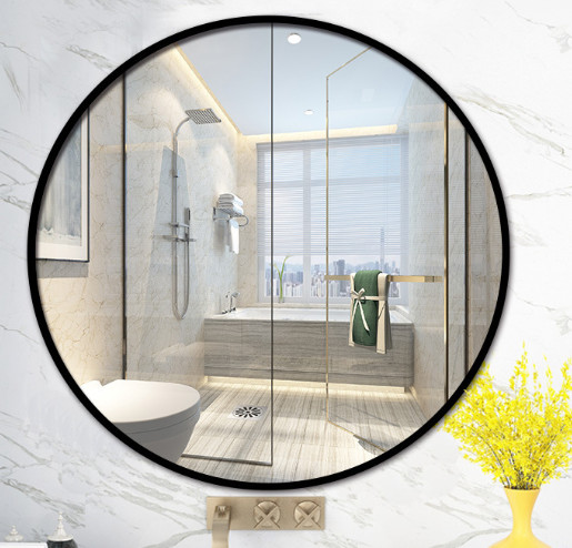 Home Decoration Furniture Bathroom Wall Mirror Glass with Latest Style