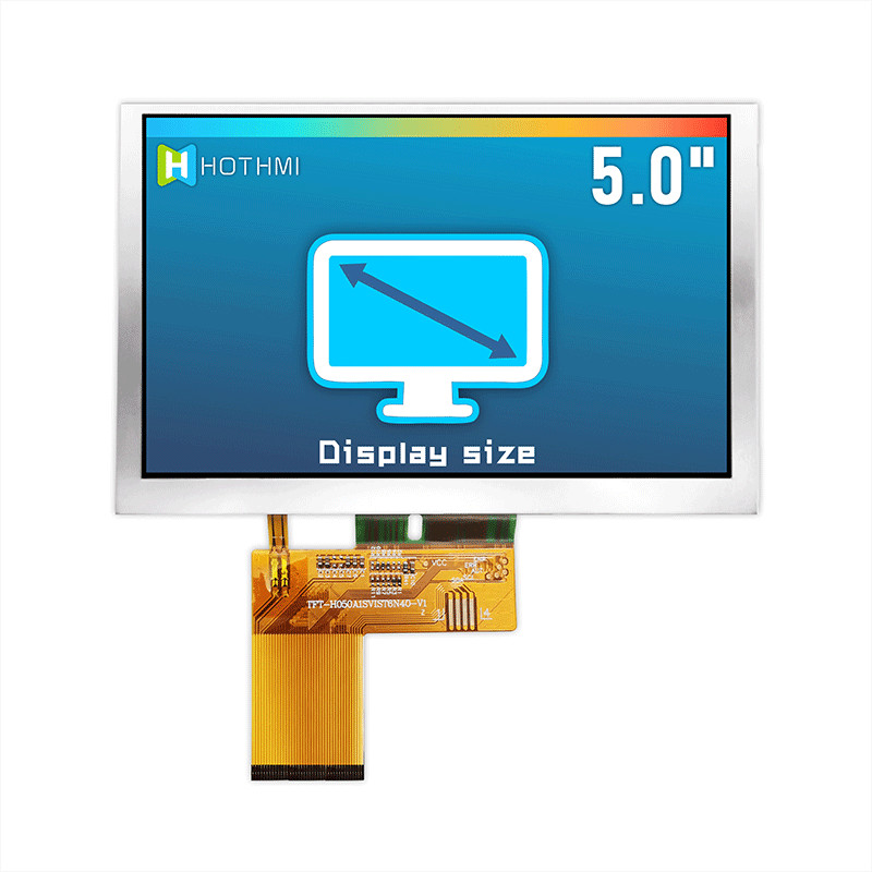IC 7262 Color TFT Touch Display Screen Multipurpose 5.0 Inch 800x480 Dots TFT-H050A1SVIST6N40