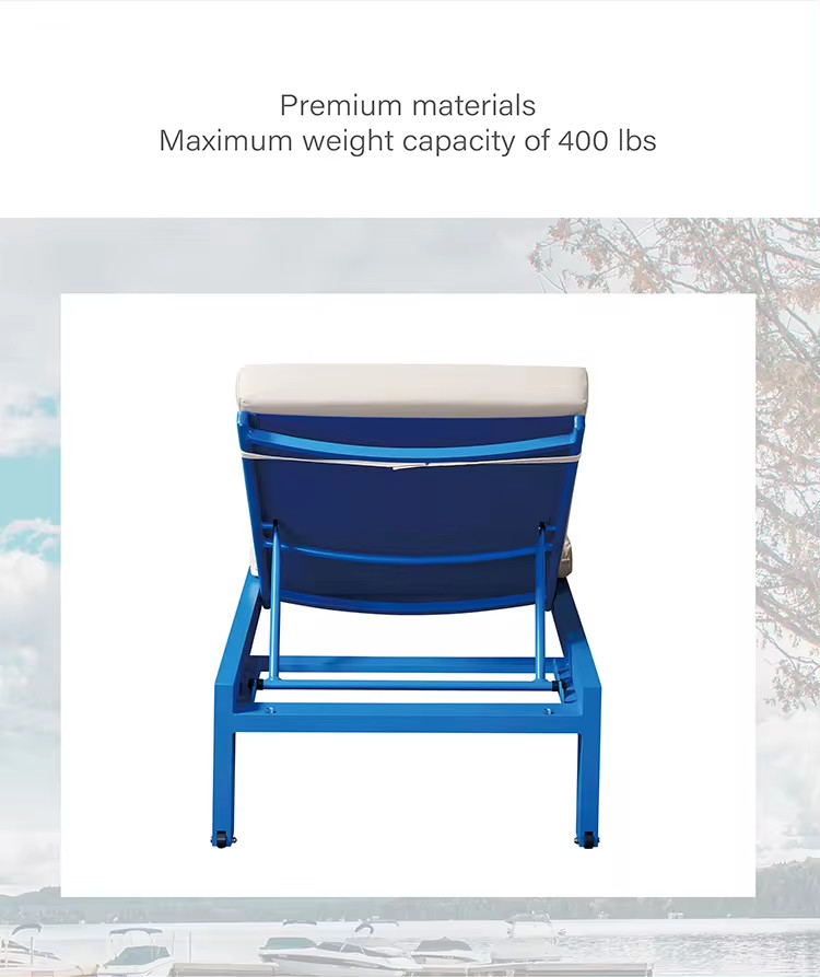 Customized Armrest Outdoor Furniture Patio Leisure Sun Beach Lounger for Relaxation