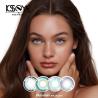 Buy cheap Soft Gem Sapphire Blue Contact Lenses Natural Color Lenses 1 Year from wholesalers