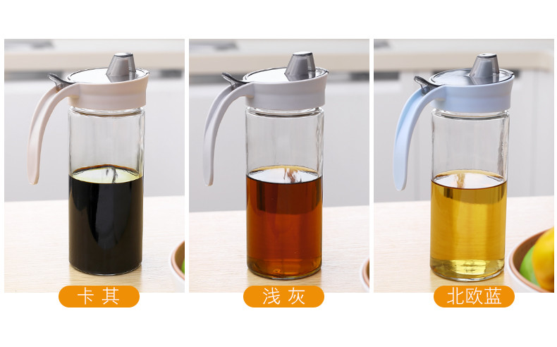 Leak Proof Vinegar Keeps Cruet Glass Cooking Oil Dispenser